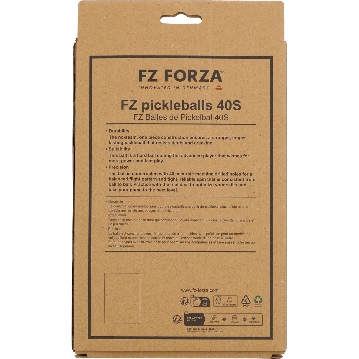 FZ Forza 40S Pickleball bolde (6 stk.)