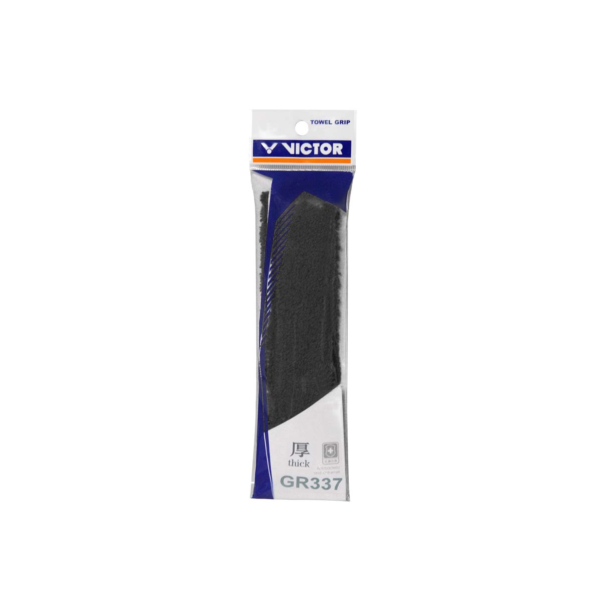 Victor GR337 Towel Grip 1001C Black (C)