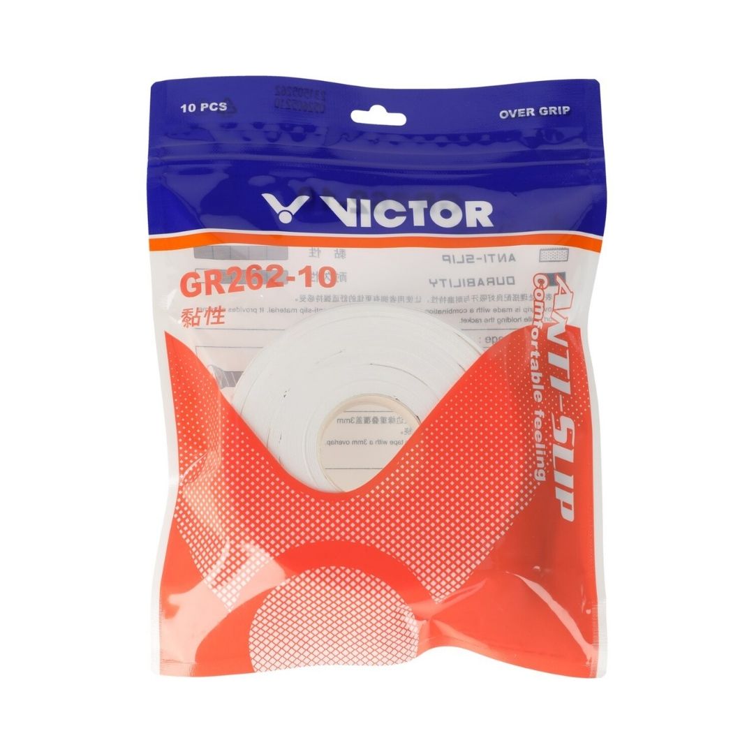 Victor GR262-10 Overgrips (10-pak, White)