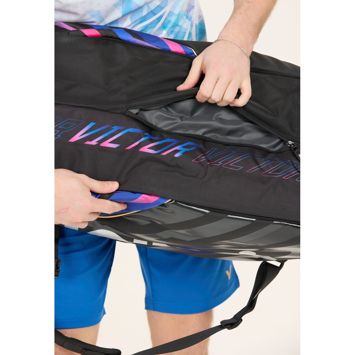 Victor BR9213 Badmintontaske (Black/Blue/Pink)